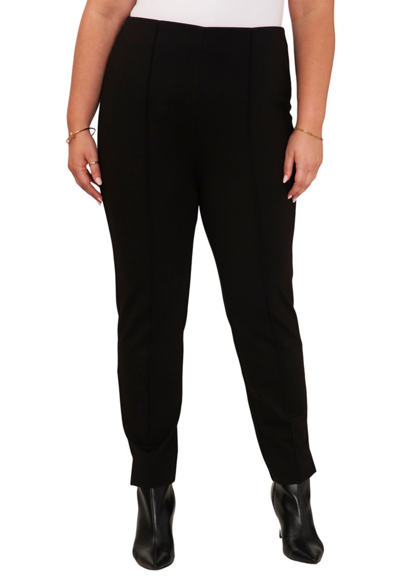 Plus Size Zipper Hem Pants