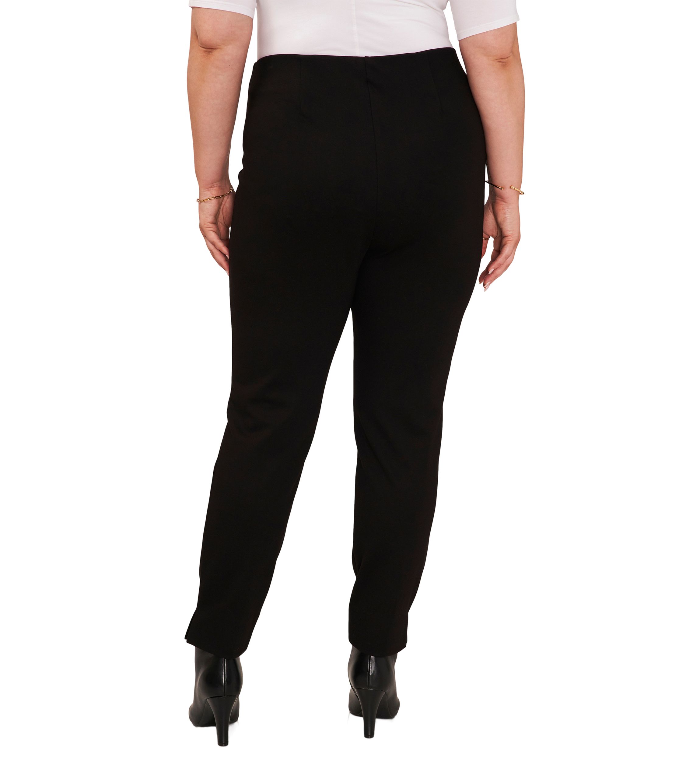 Plus Size Zipper Hem Pants