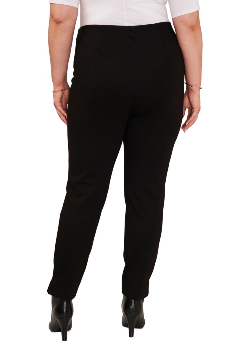 Plus Size Zipper Hem Pants