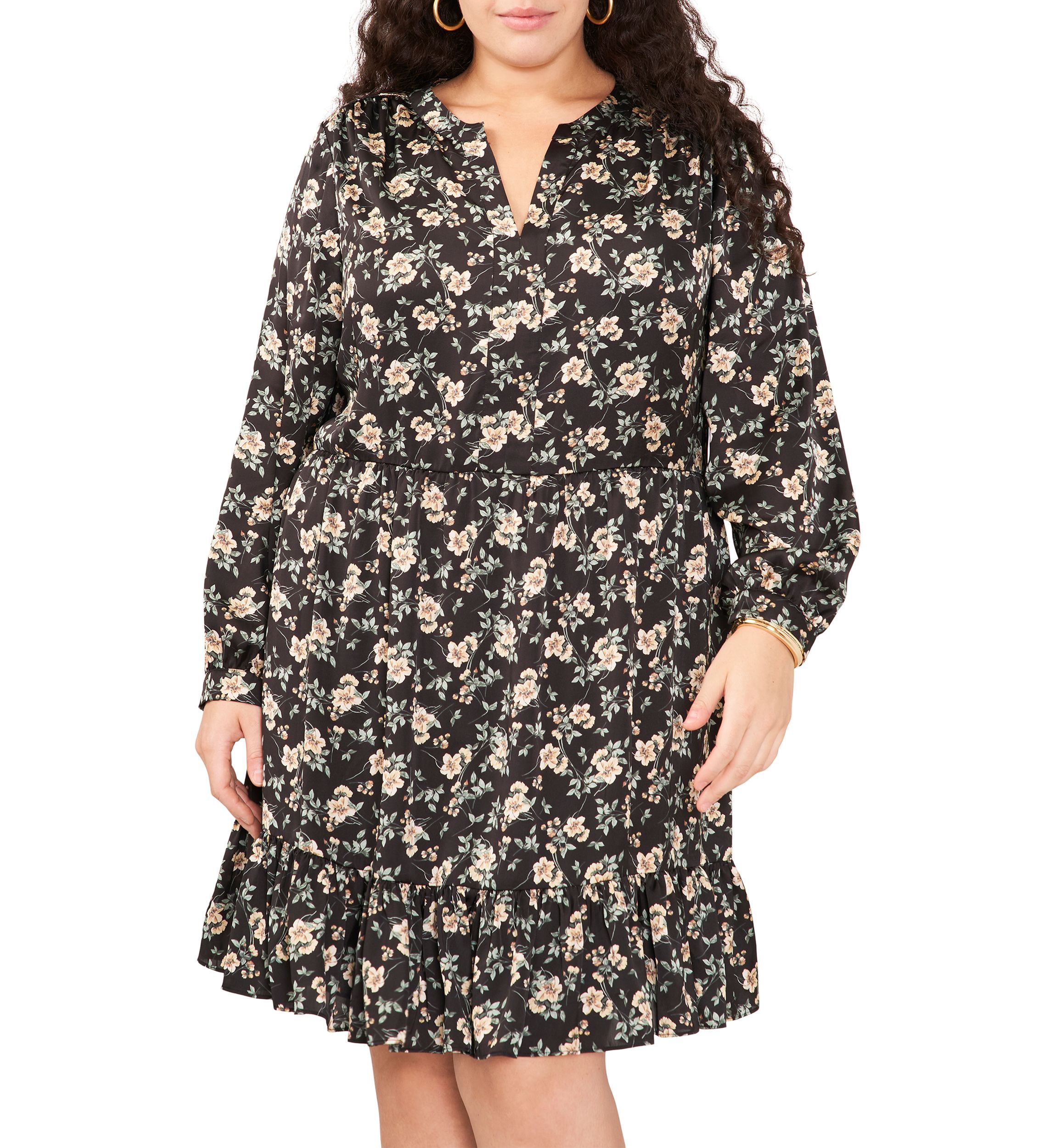Plus Size Long Sleeve Sheath Dress
