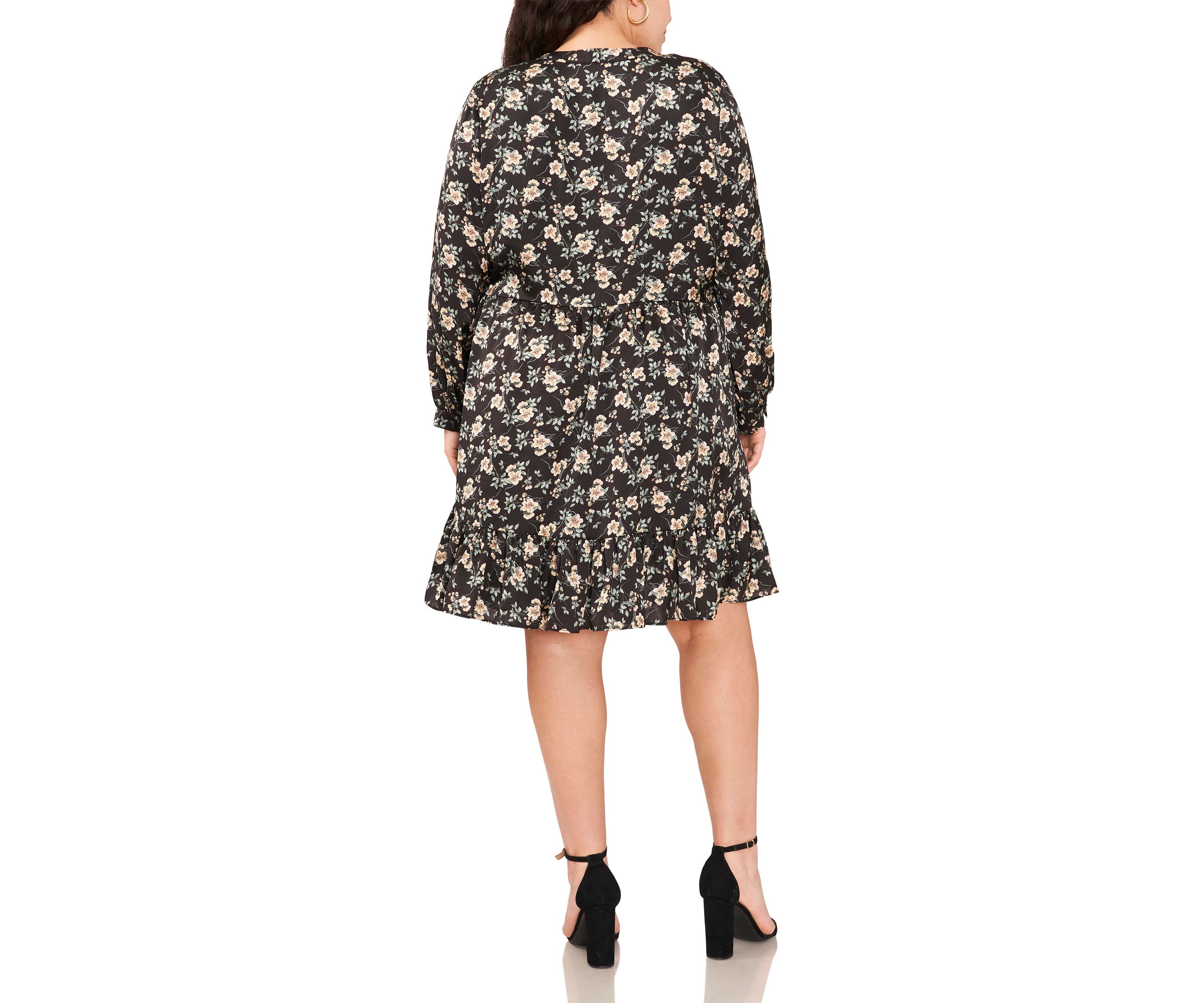 Plus Size Long Sleeve Sheath Dress