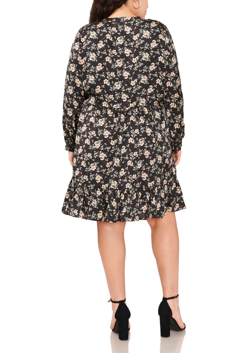 Plus Size Long Sleeve Sheath Dress