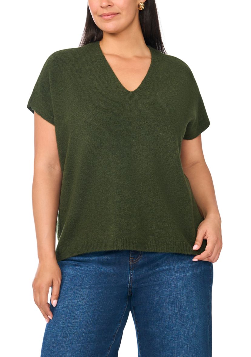 Vince Camuto Plus Size Short Dolman Sleeve Sweater | Belk