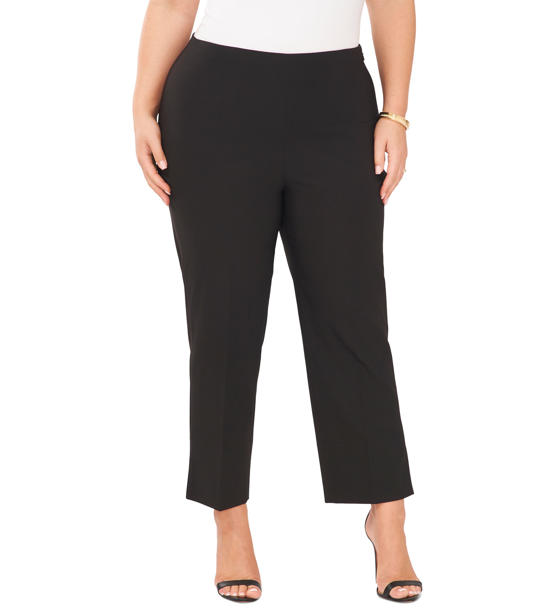 Plus Size Slim Fit Flare Pants 