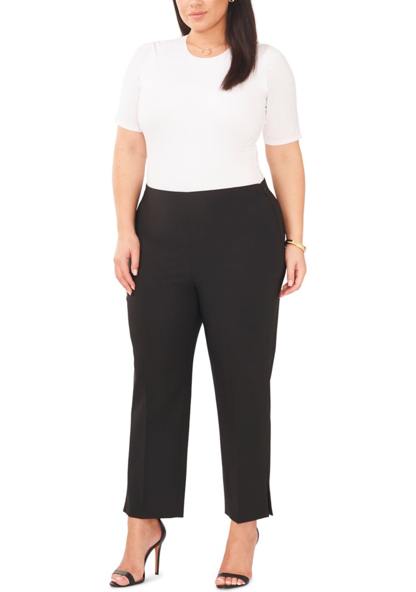 Plus Size Slim Fit Flare Pants 