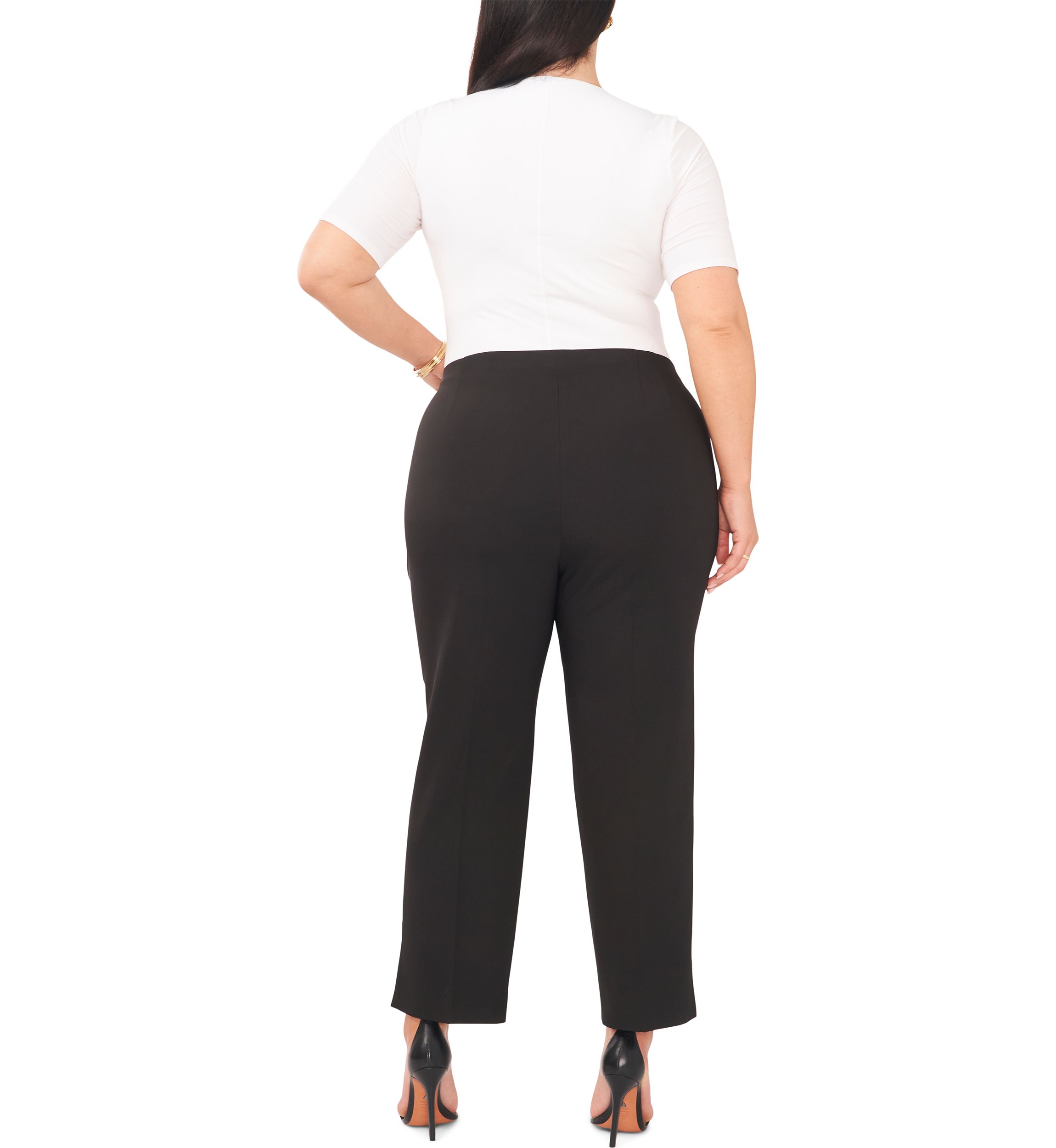 Plus Size Slim Fit Flare Pants 
