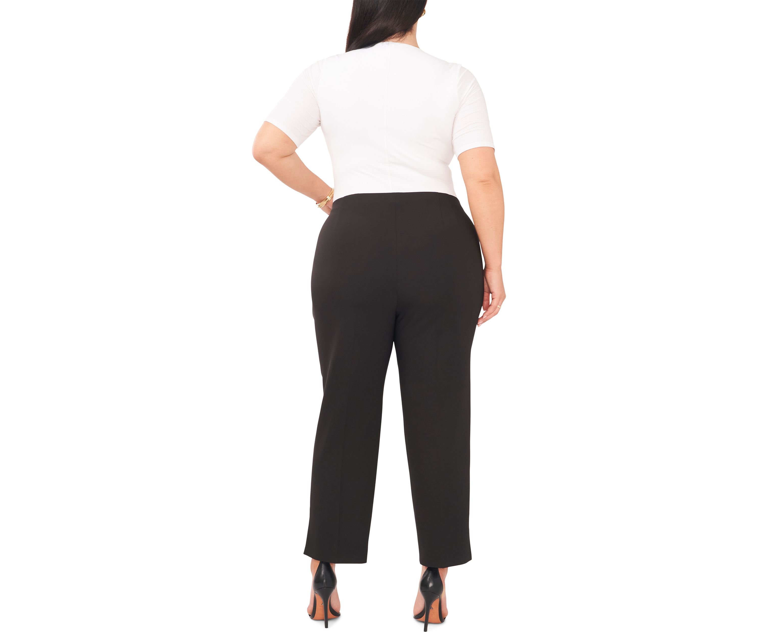 Plus Size Slim Fit Flare Pants 
