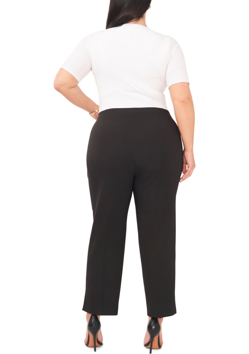 Plus Size Slim Fit Flare Pants 