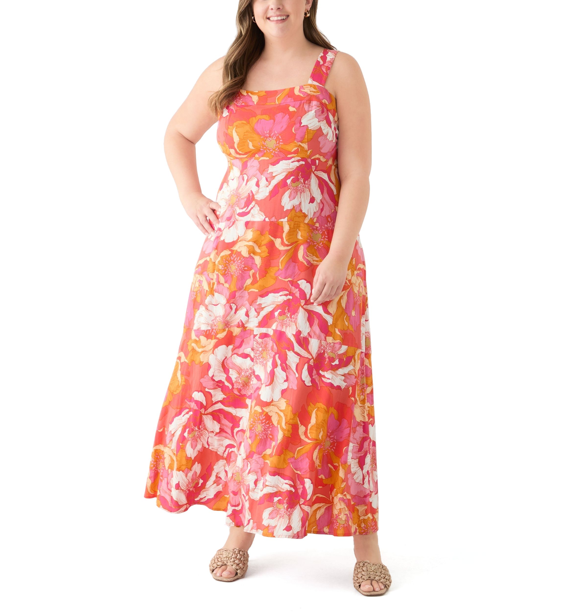 Plus Size Four Tier Maxi Dress
