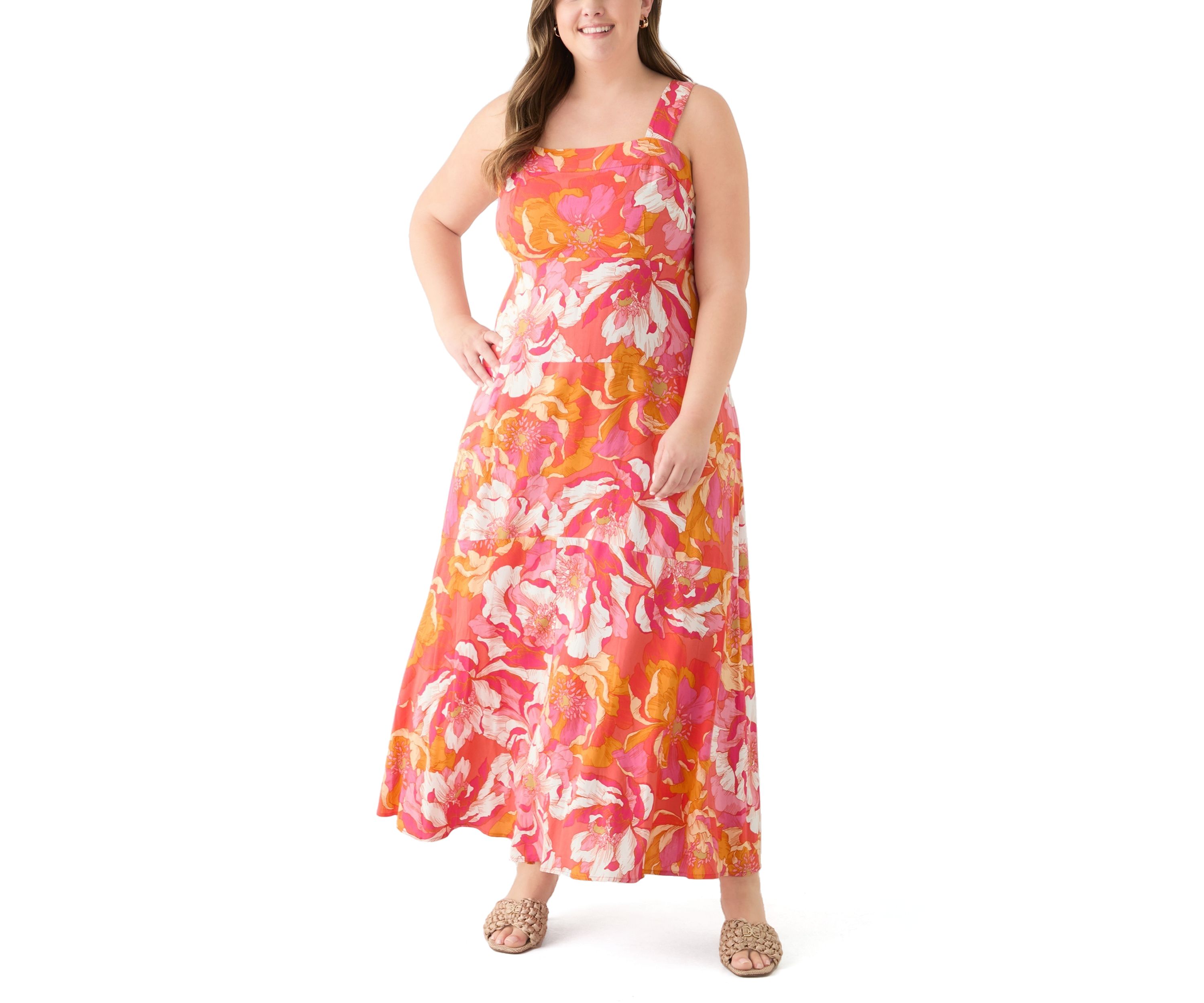 Plus Size Four Tier Maxi Dress
