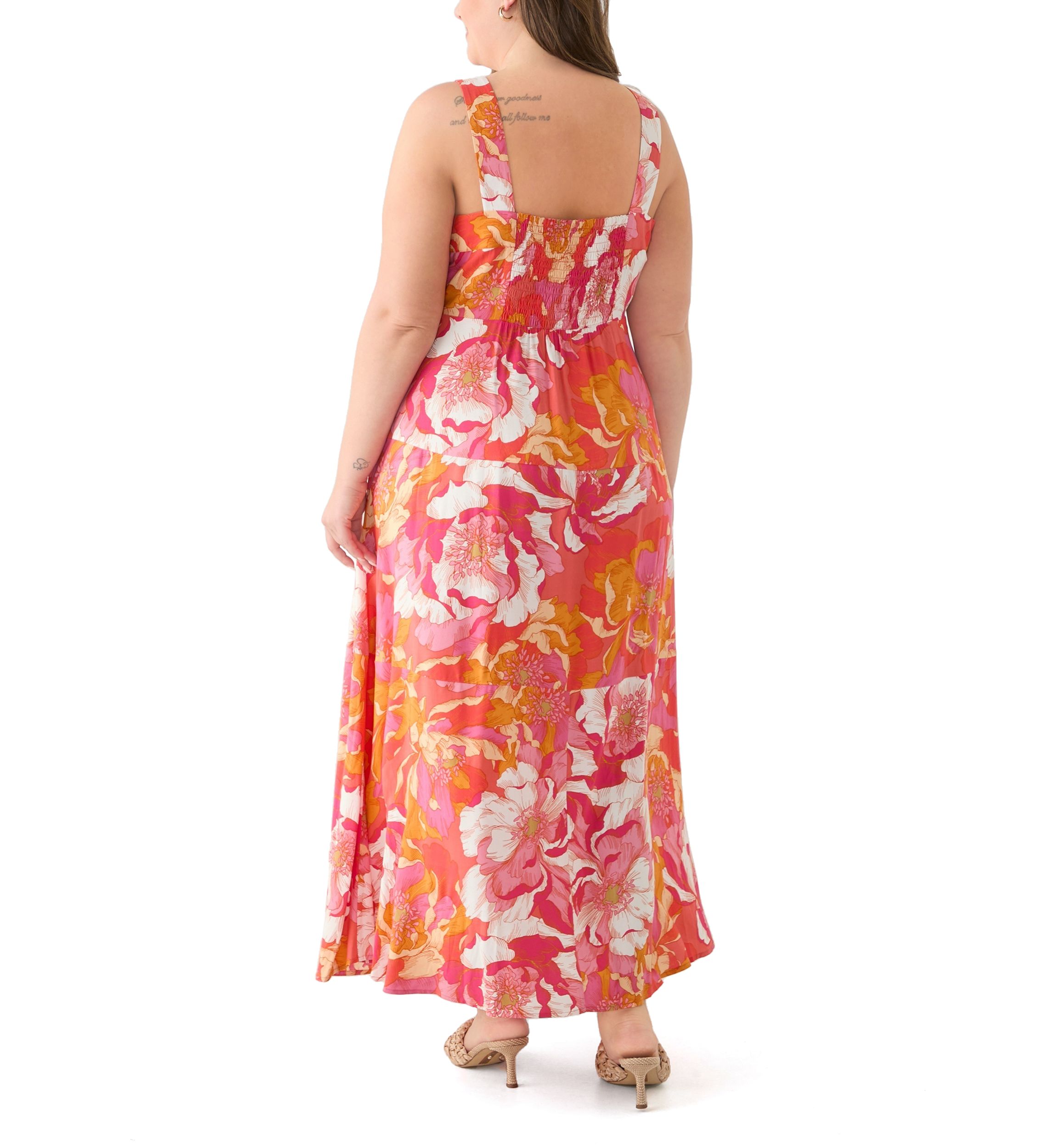 Plus Size Four Tier Maxi Dress