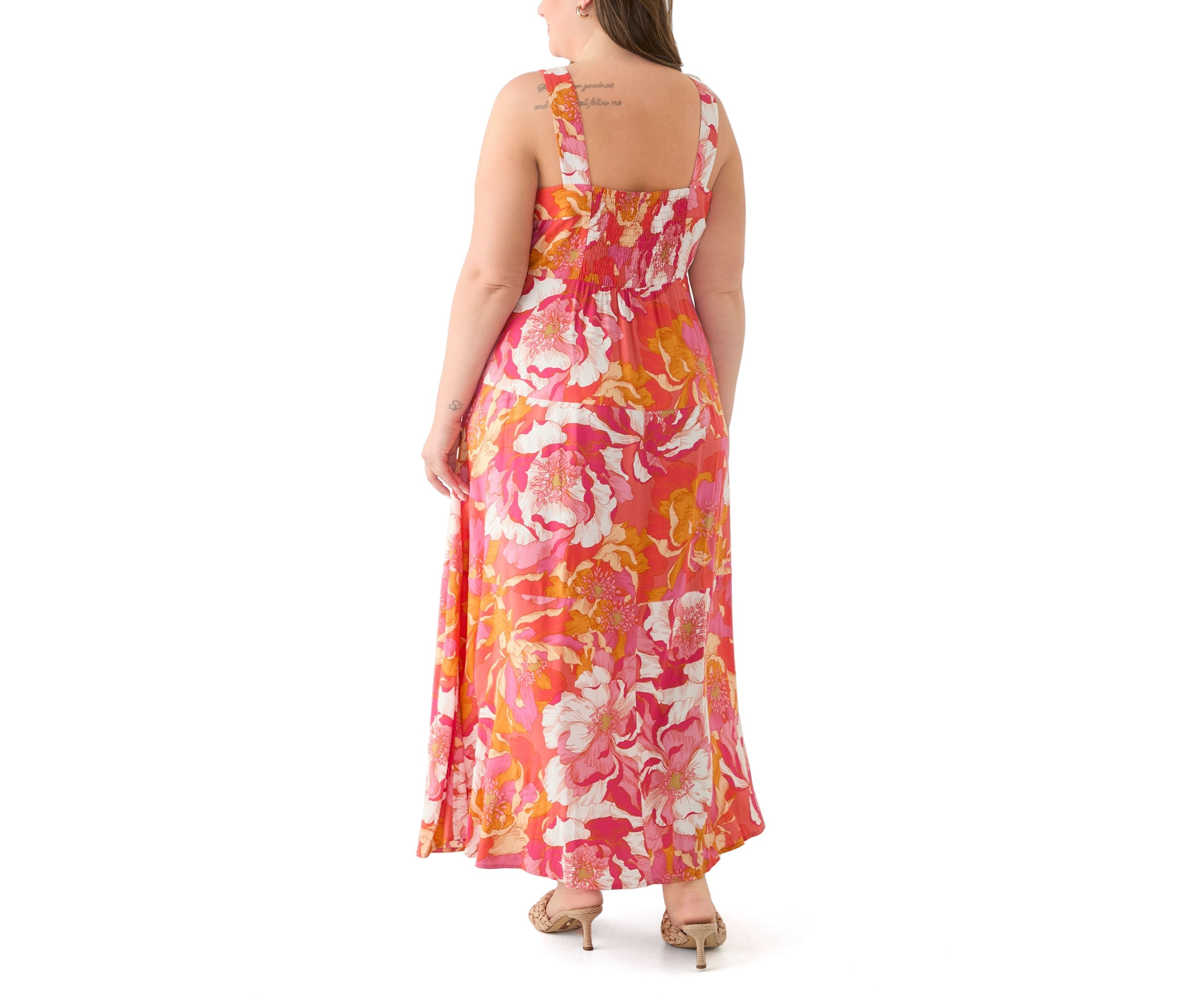 Plus Size Four Tier Maxi Dress