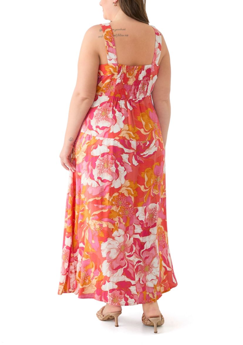 Plus Size Four Tier Maxi Dress