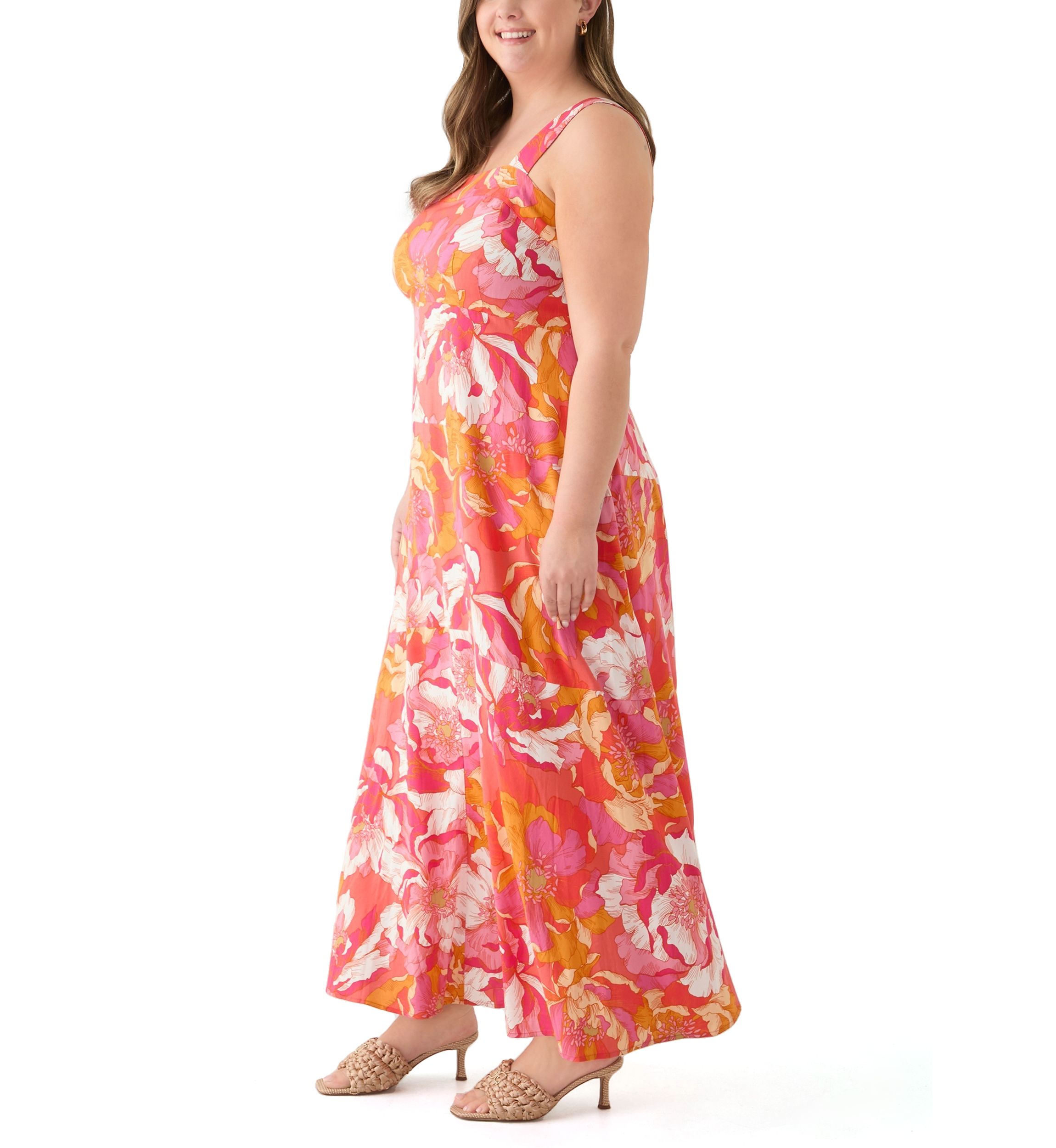 Plus Size Four Tier Maxi Dress