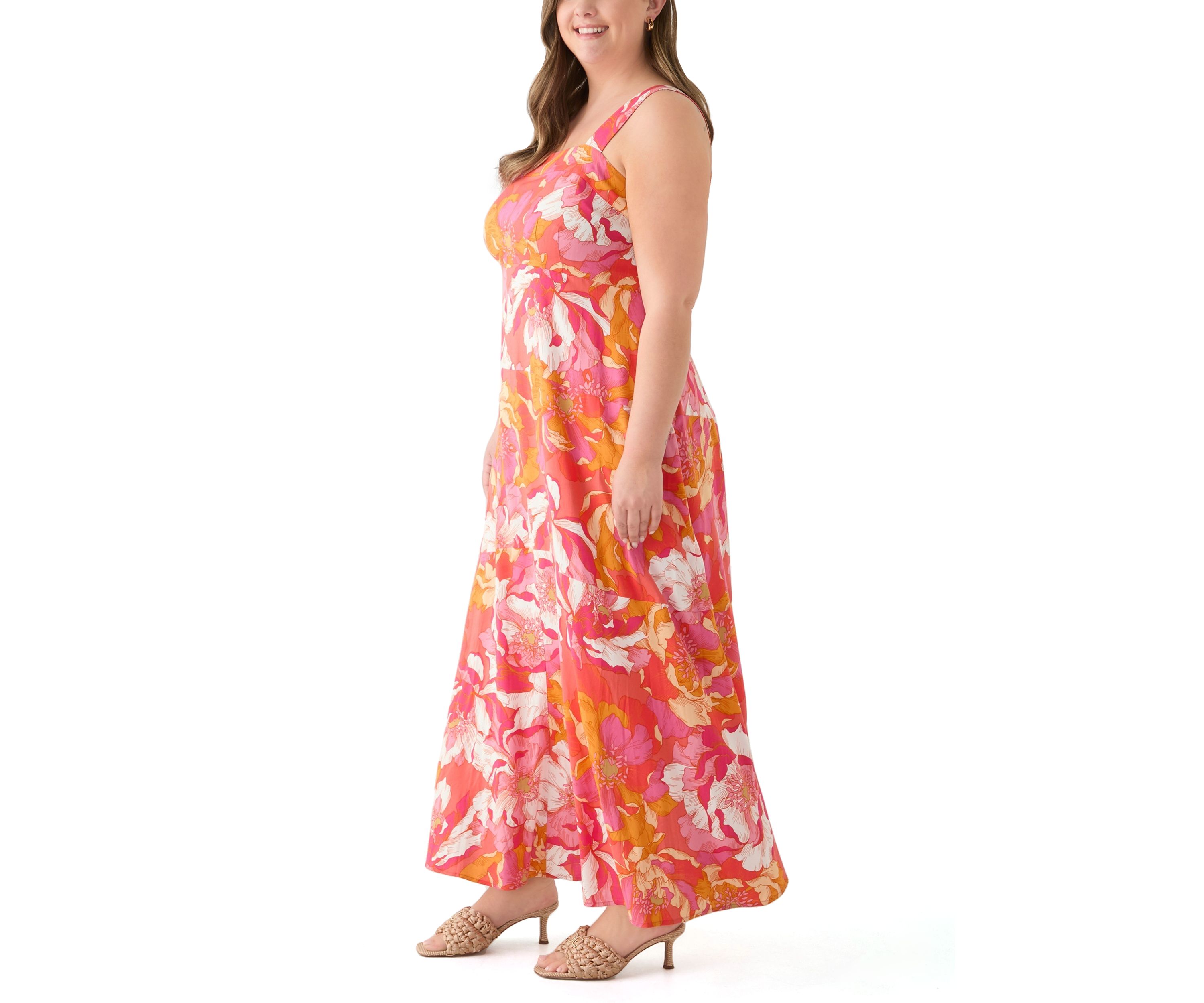 Plus Size Four Tier Maxi Dress