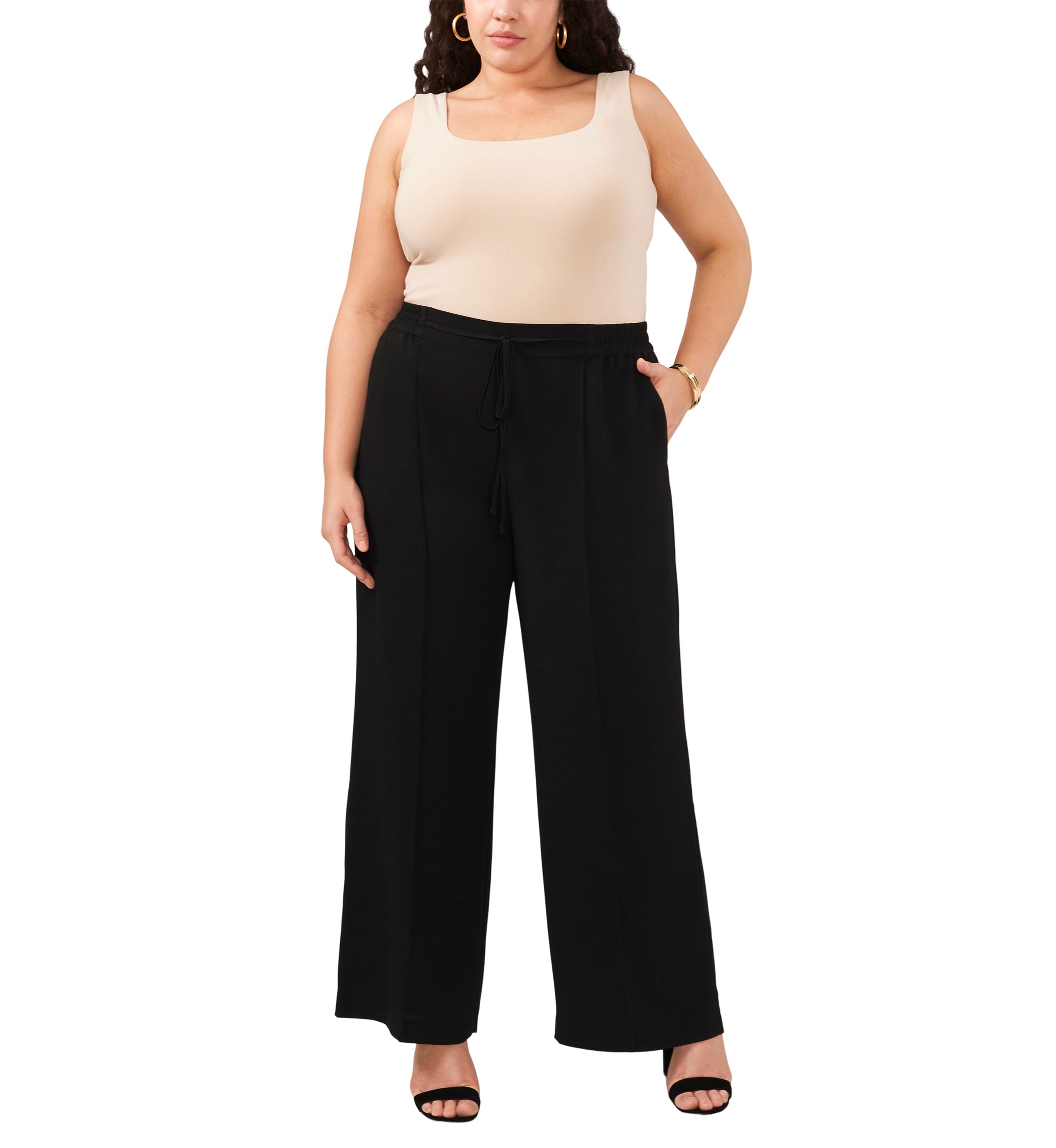 Plus Size Wide Leg Pants