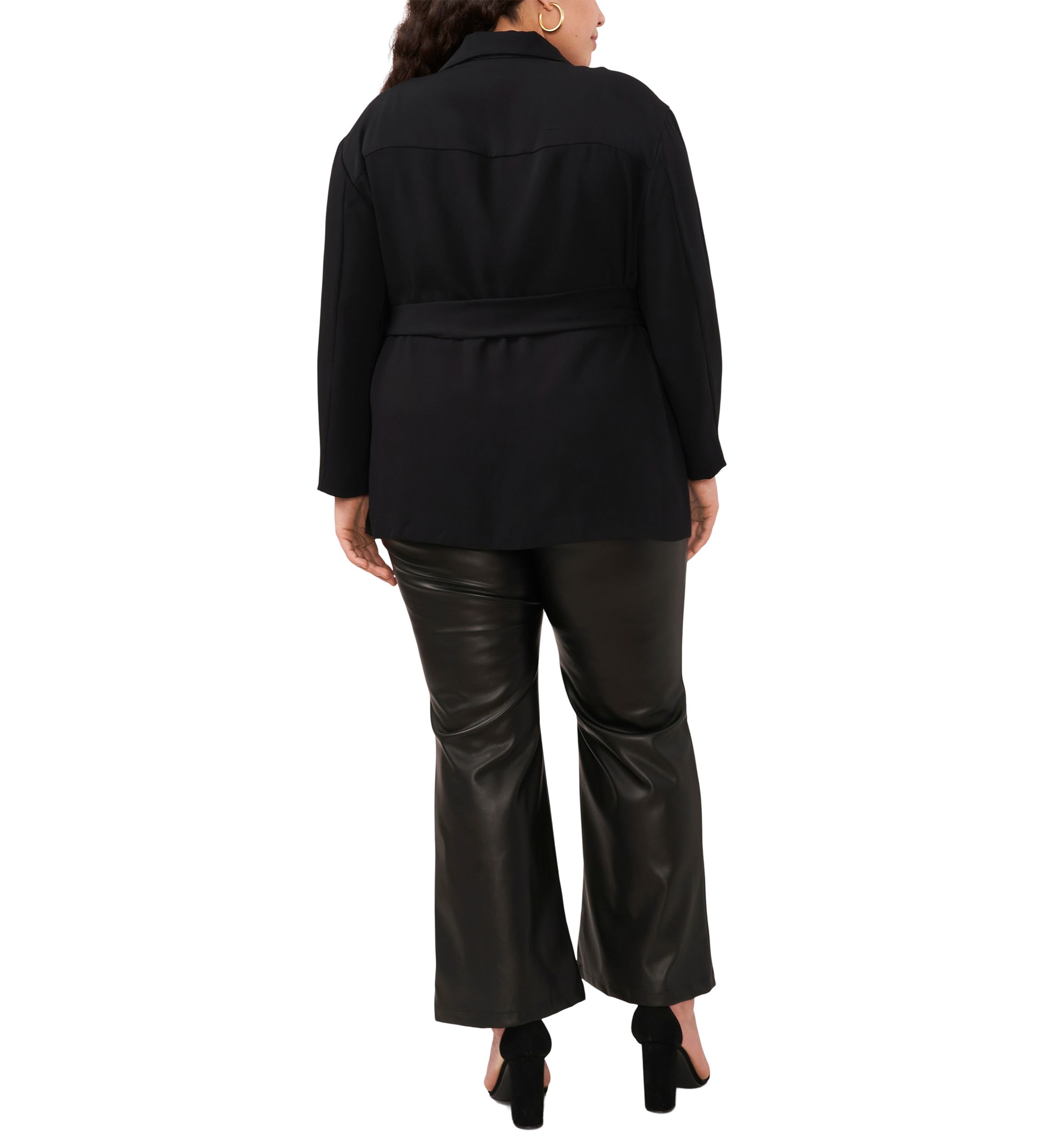 Plus Size Slouchy Patch Jacket