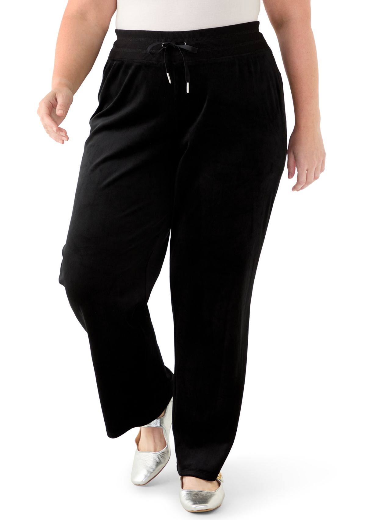 Plus Size Velour Pants