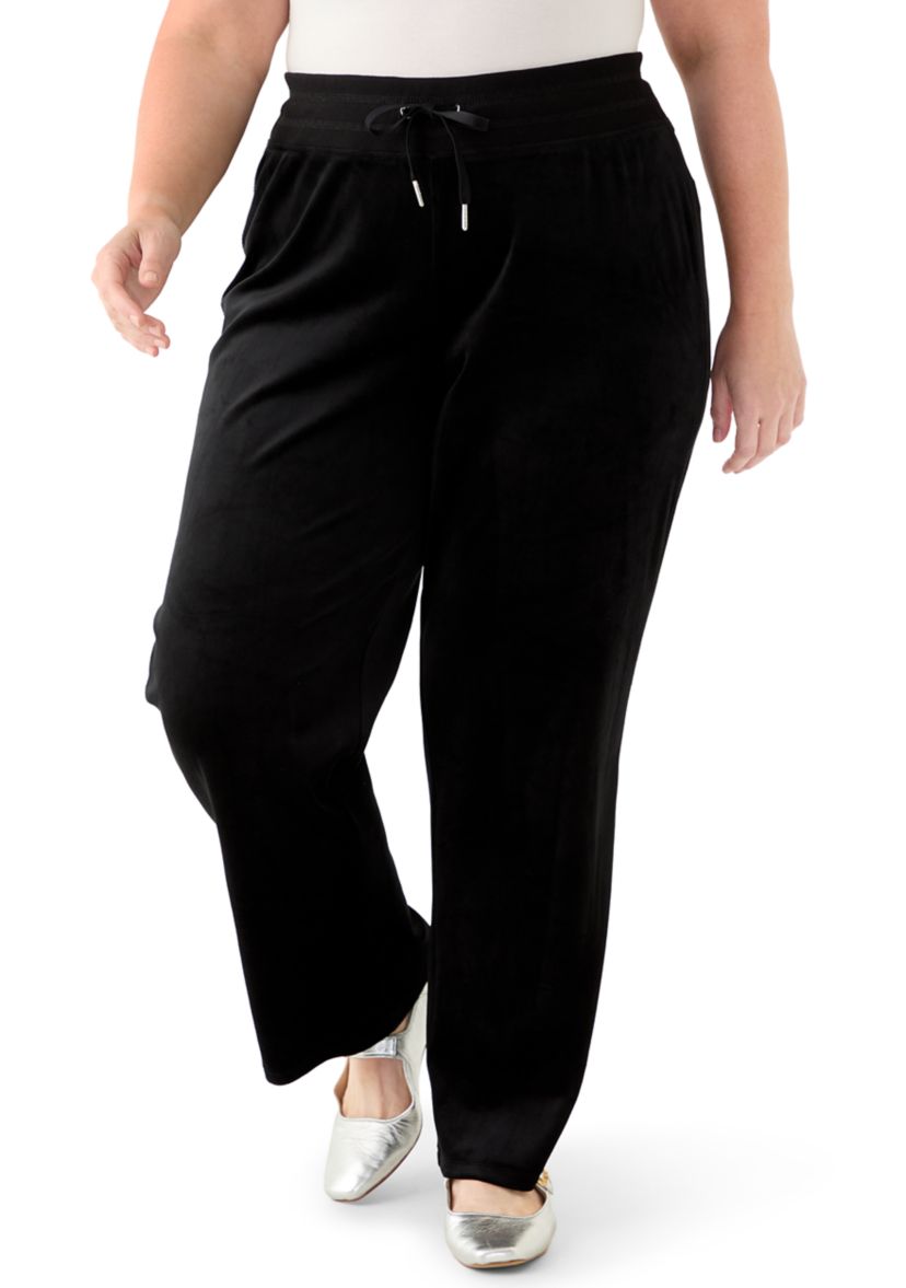 Plus Size Velour Pants