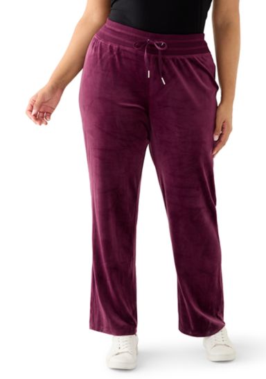 Plus Size Velour Pants