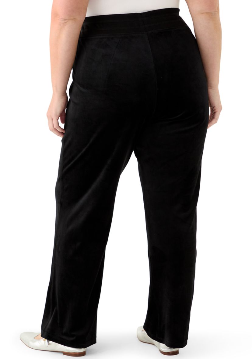Plus Size Velour Pants
