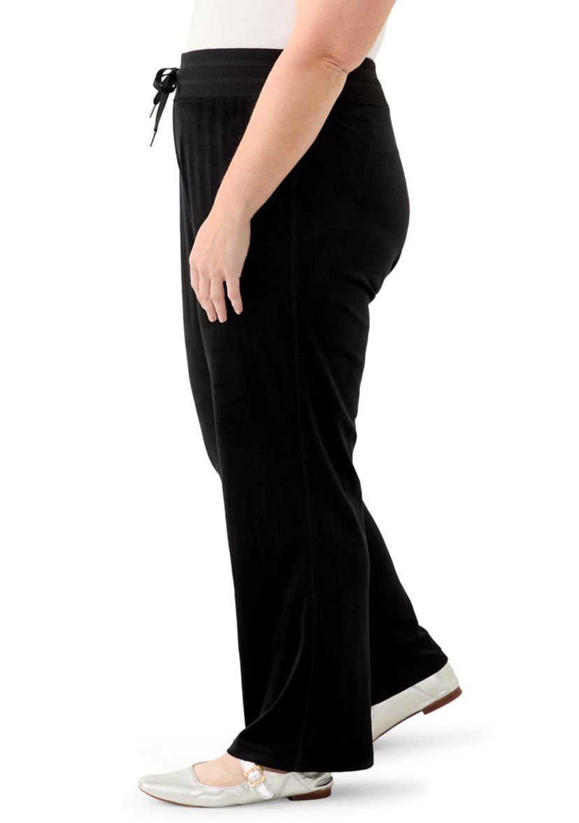 Plus Size Velour Pants
