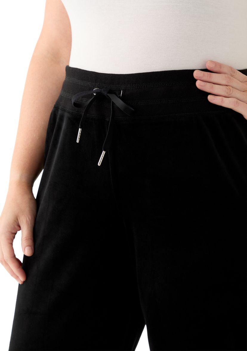 Plus Size Velour Pants