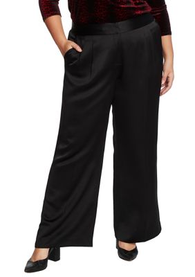 Vince Camuto Plus Size Wide Leg Front Pleated Pants | belk