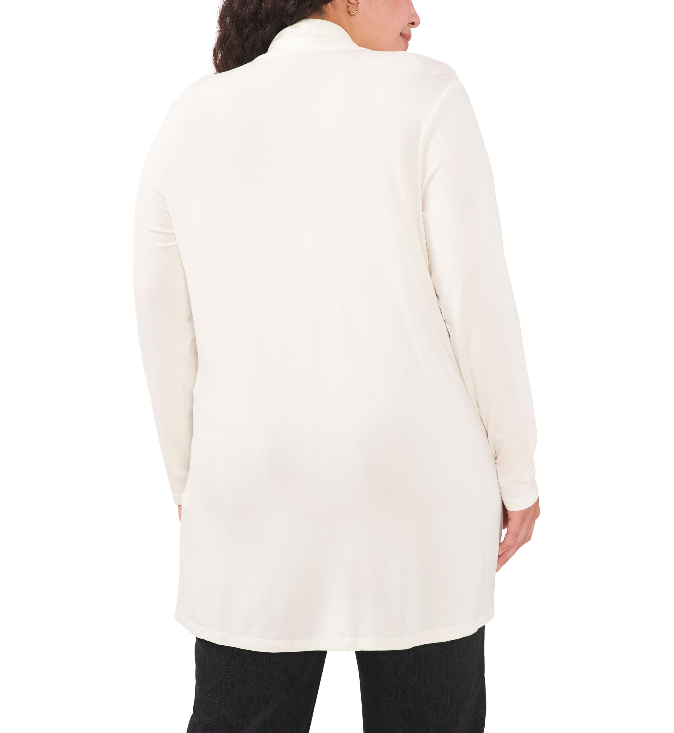 Plus Size Open Front Cardigan
