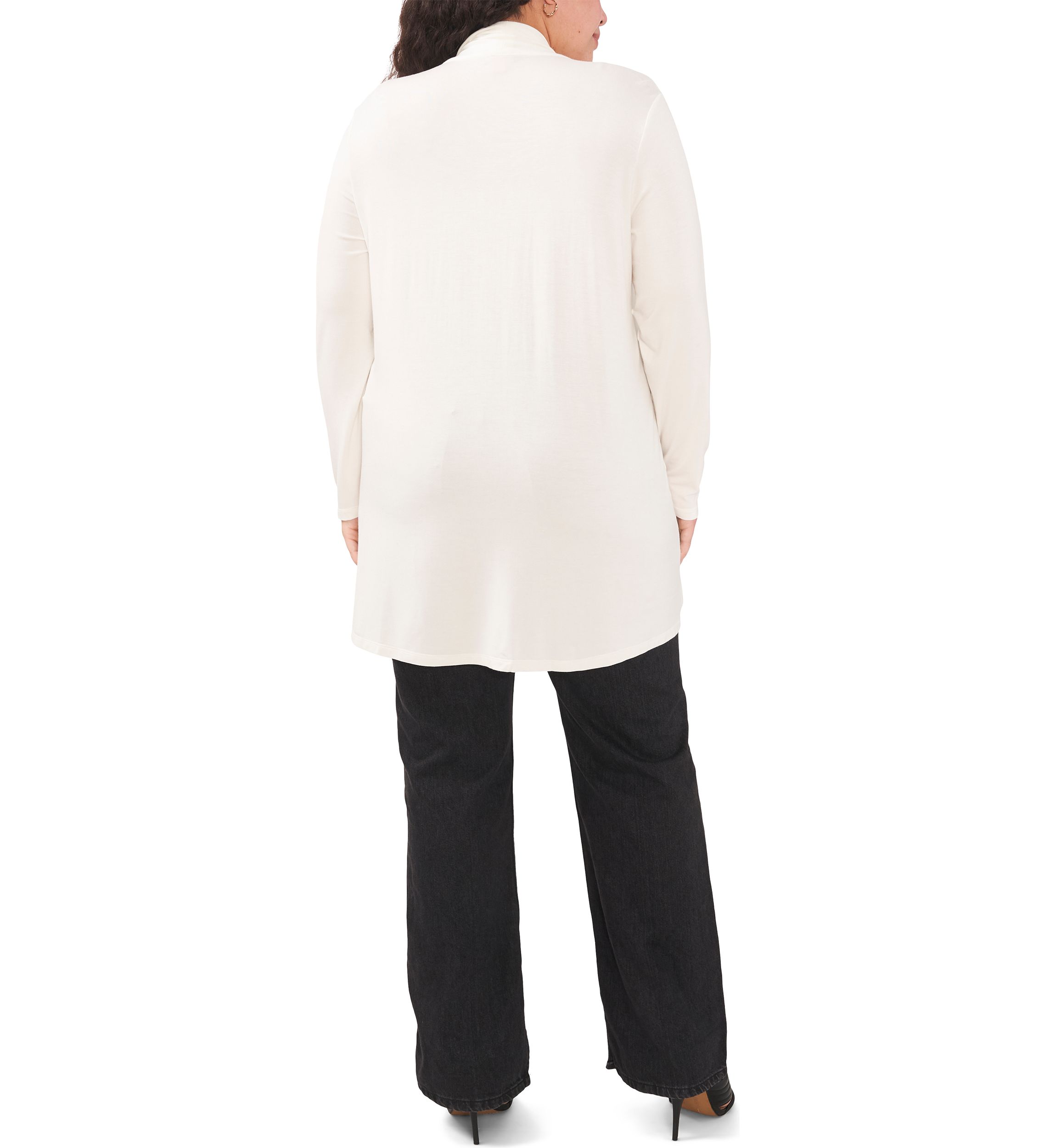 Plus Size Open Front Cardigan