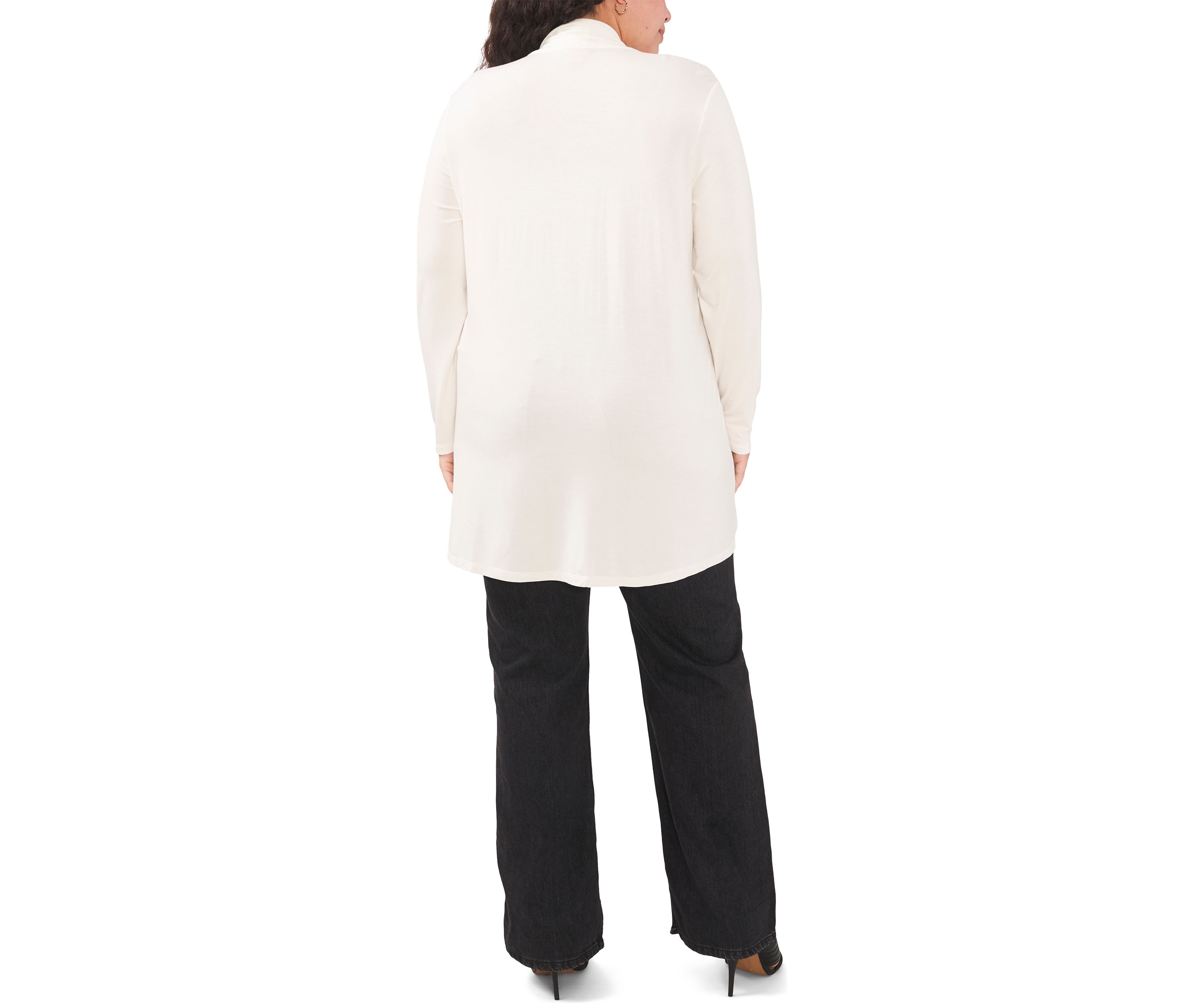 Plus Size Open Front Cardigan