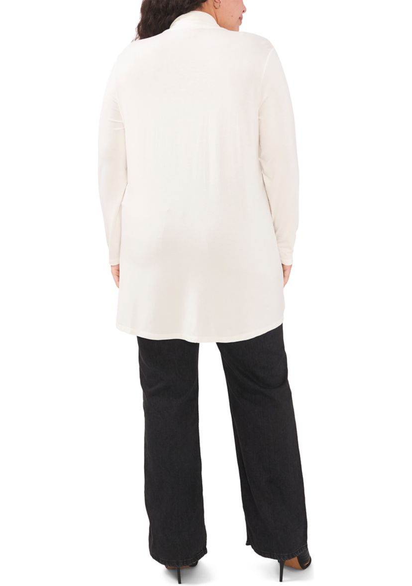 Plus Size Open Front Cardigan
