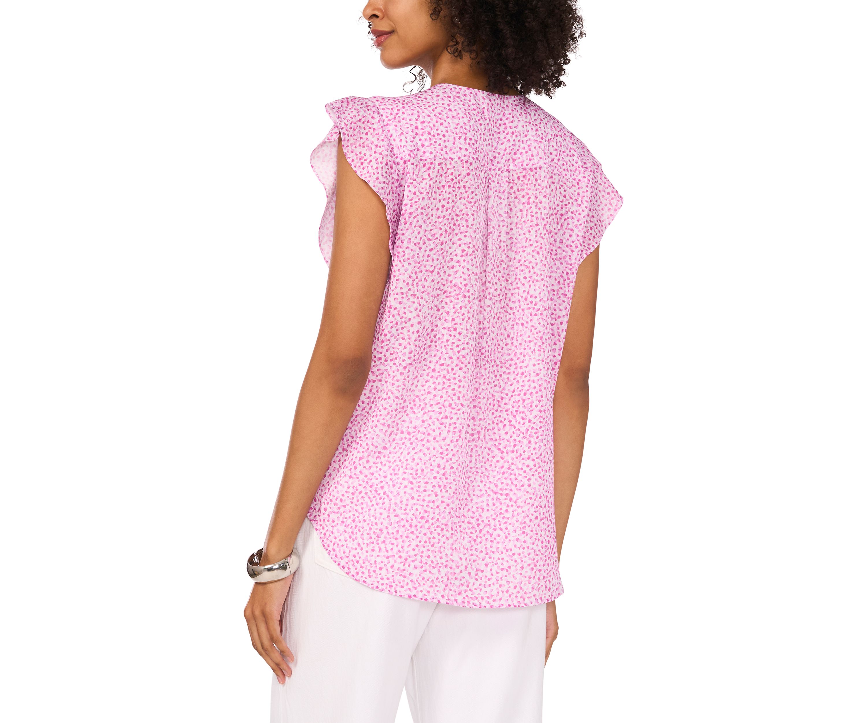 Petite V-Neck Blouse