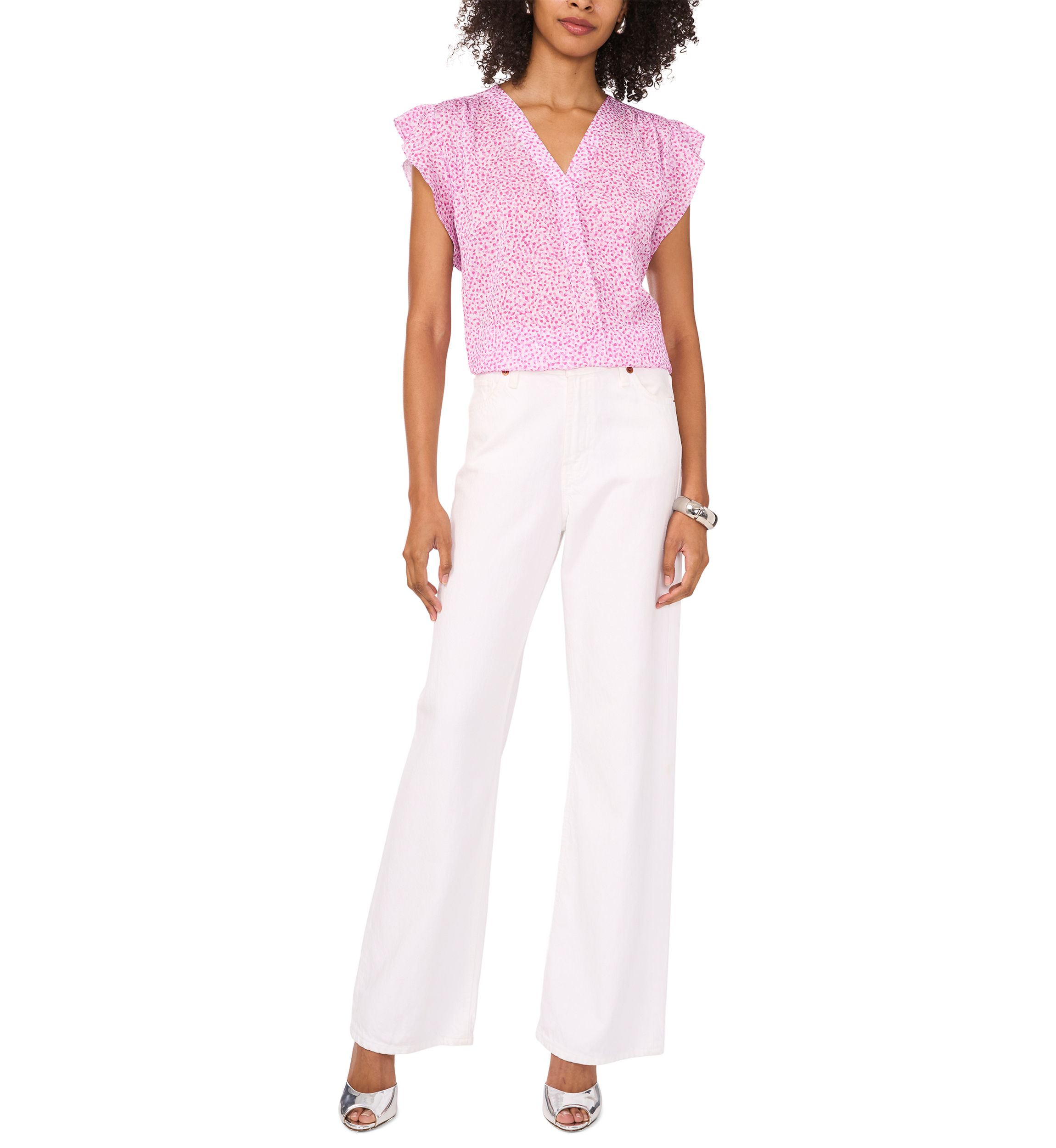Petite V-Neck Blouse
