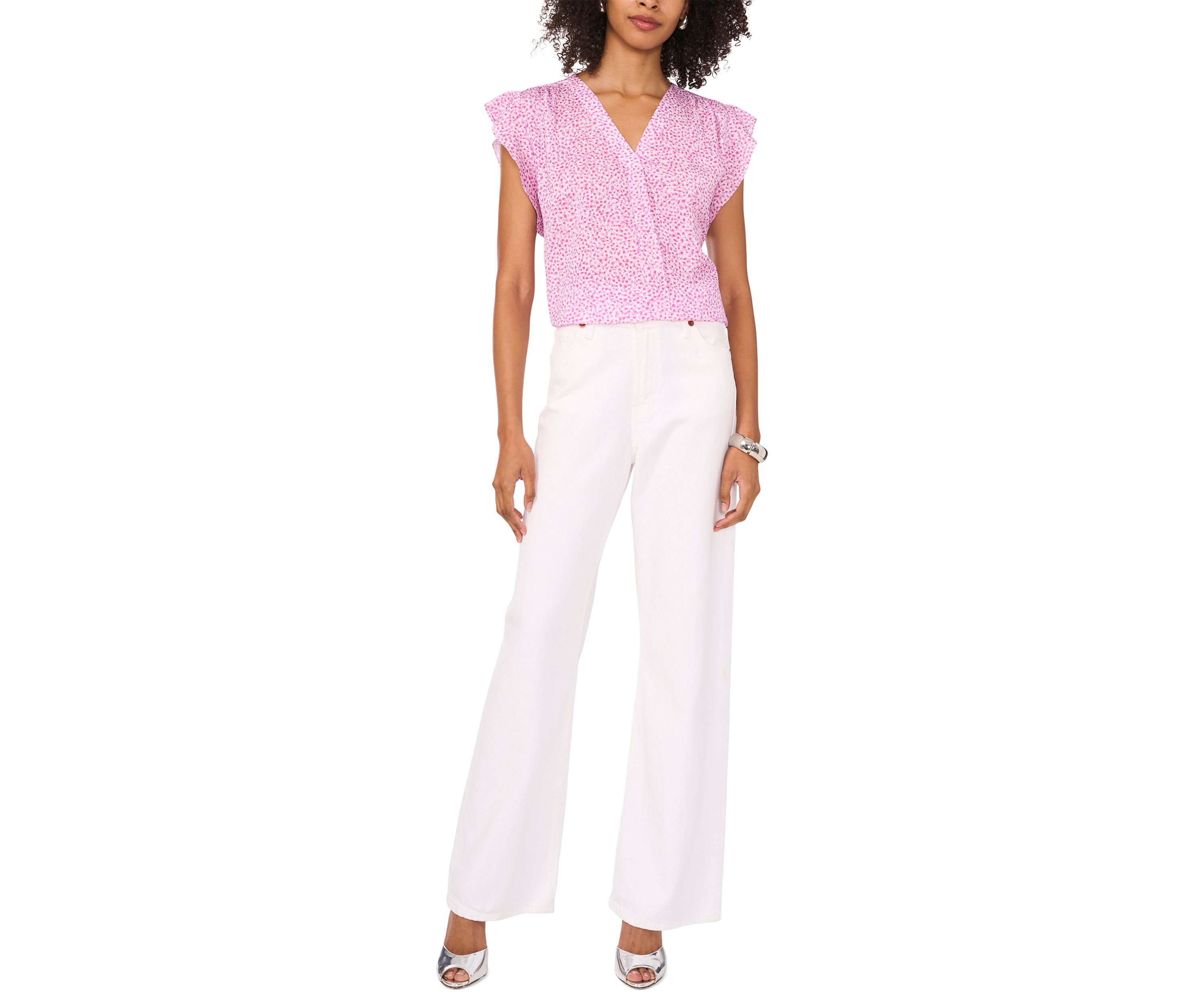 Petite V-Neck Blouse