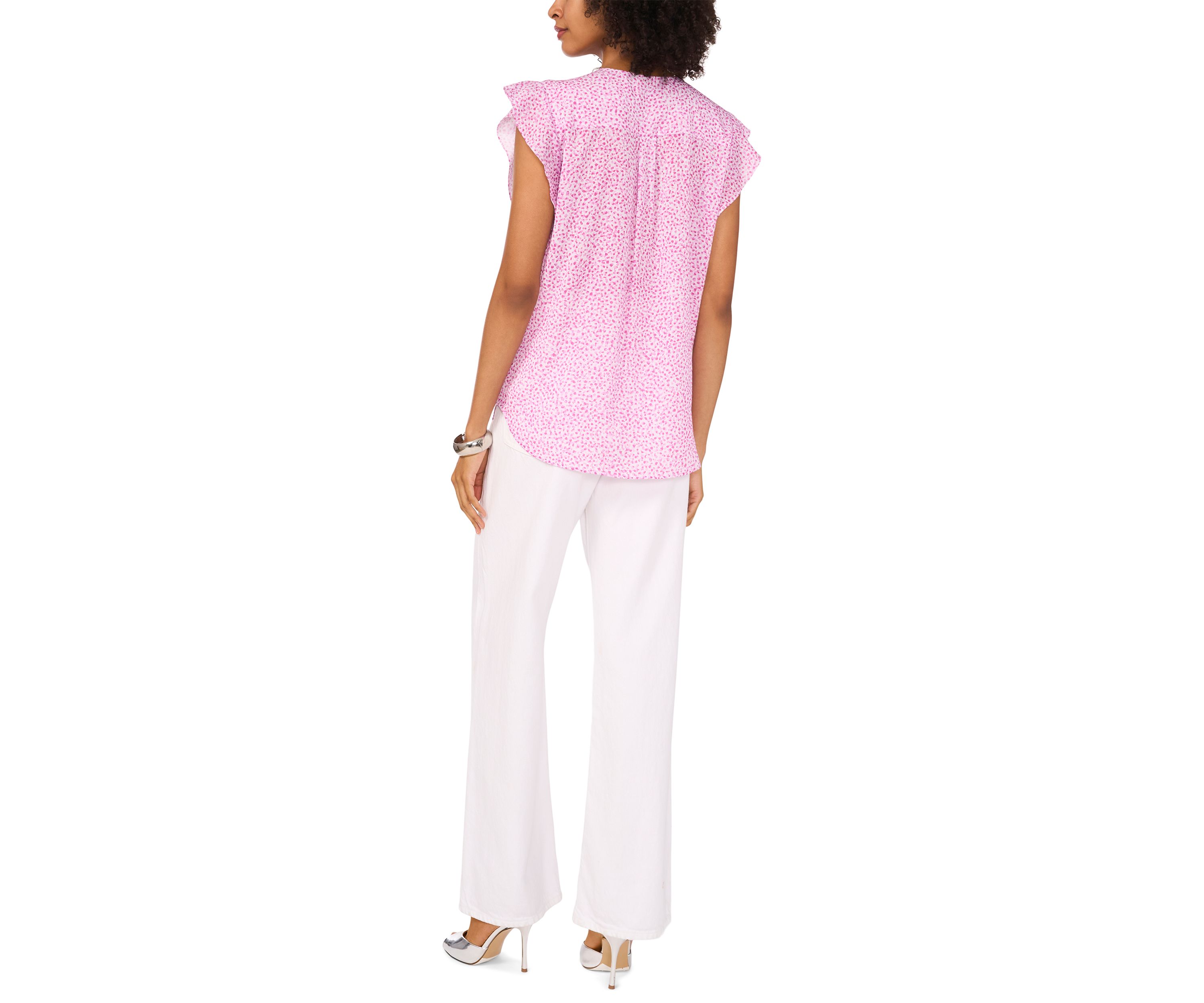 Petite V-Neck Blouse