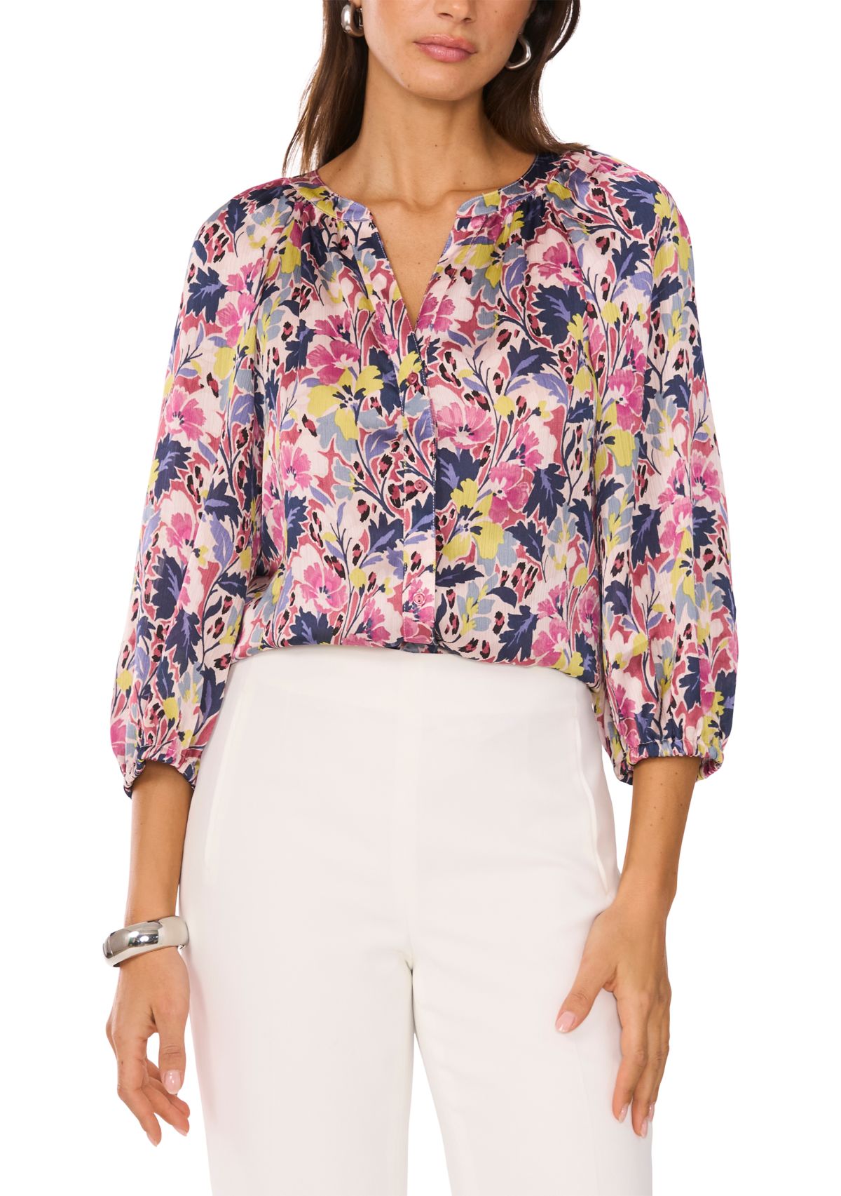 Petite Floral Blouse