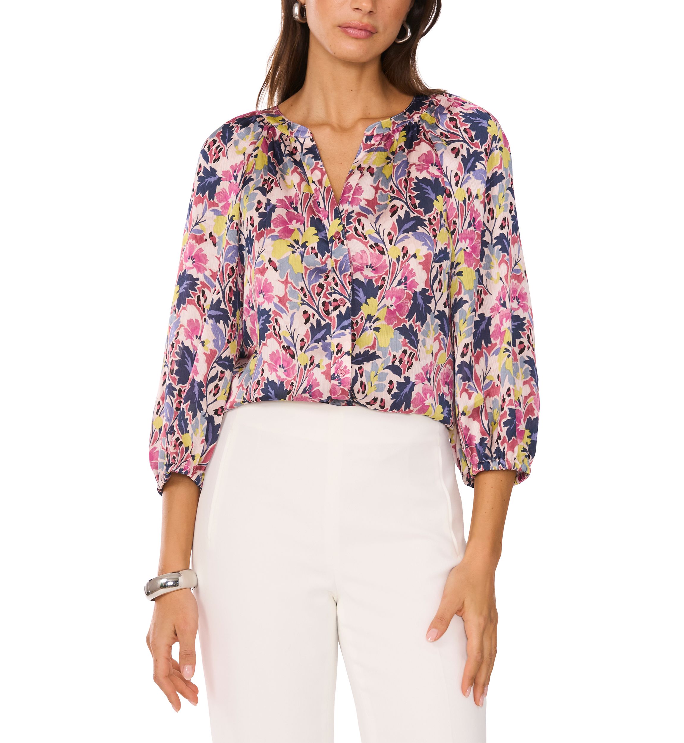 Petite Floral Blouse