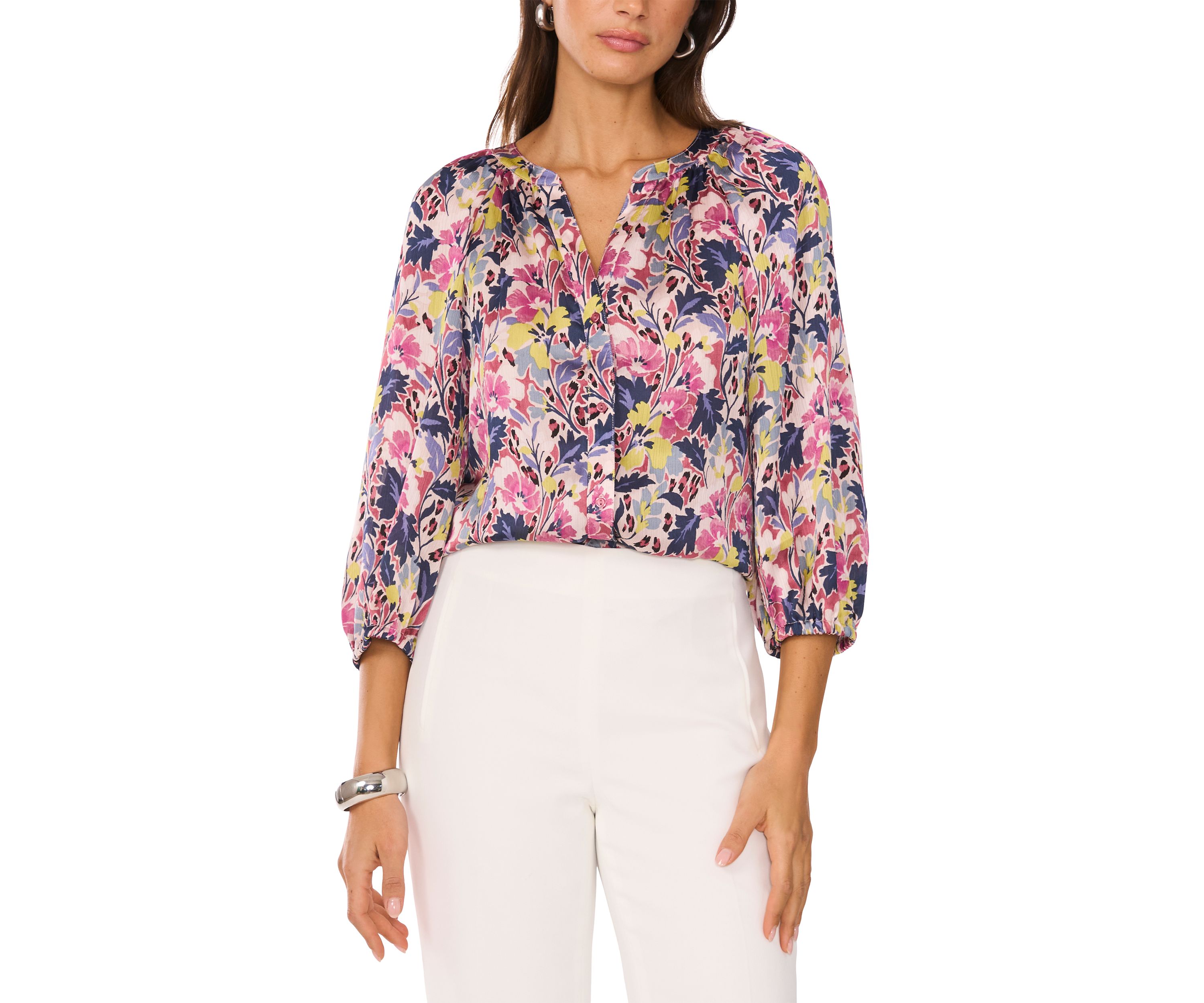 Petite Floral Blouse