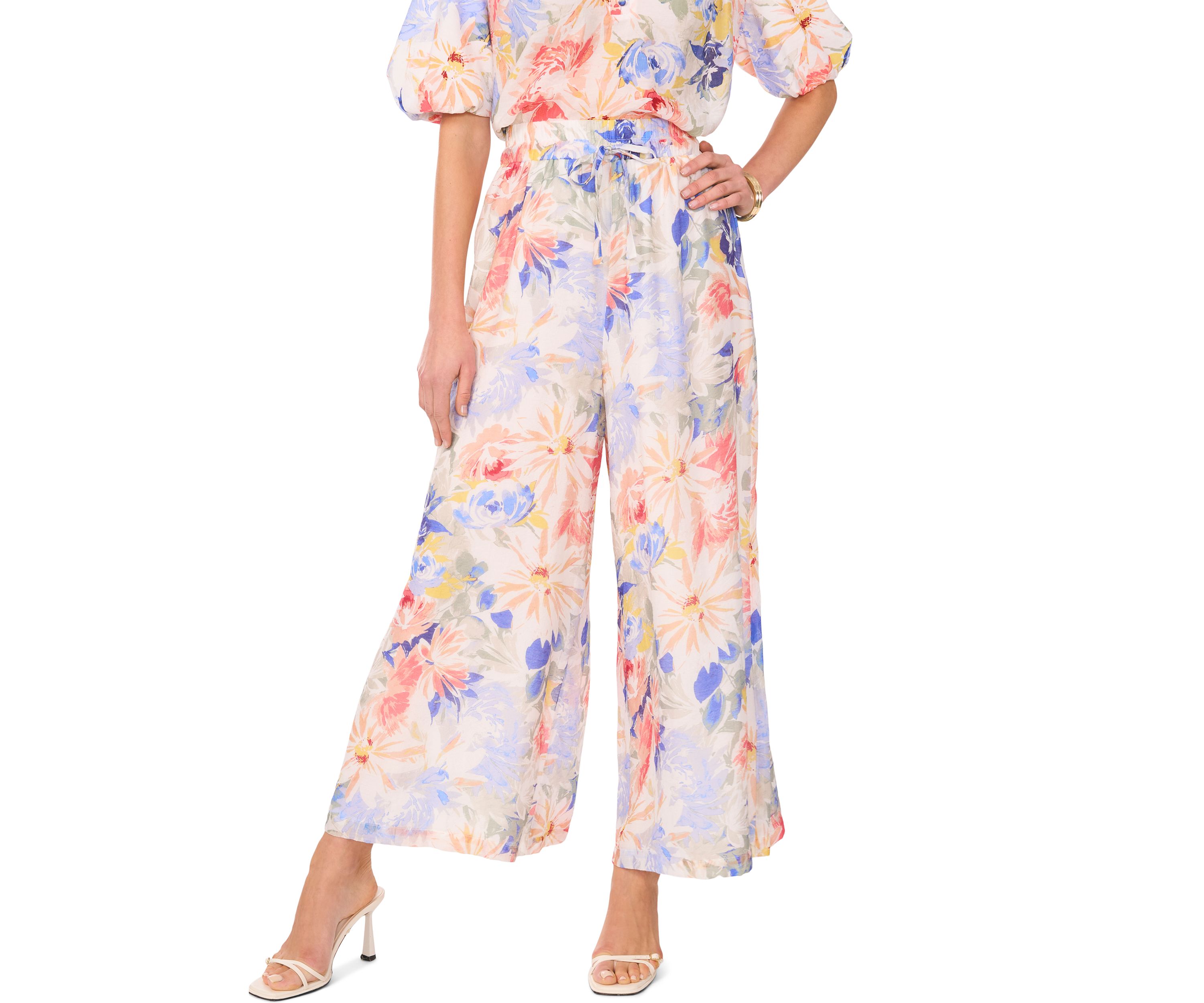 Petite Pull On Pants with Angled Hem