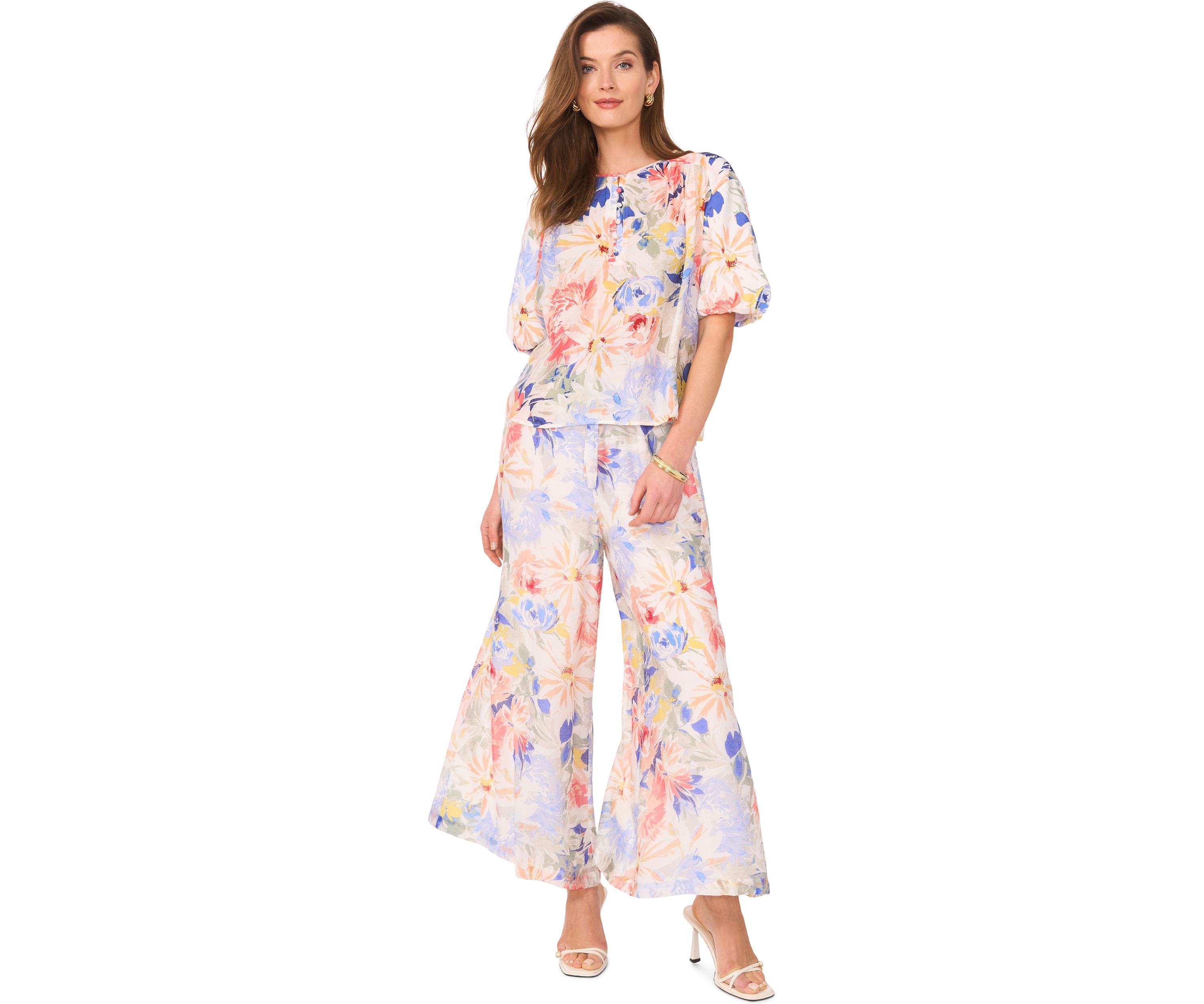 Petite Pull On Pants with Angled Hem