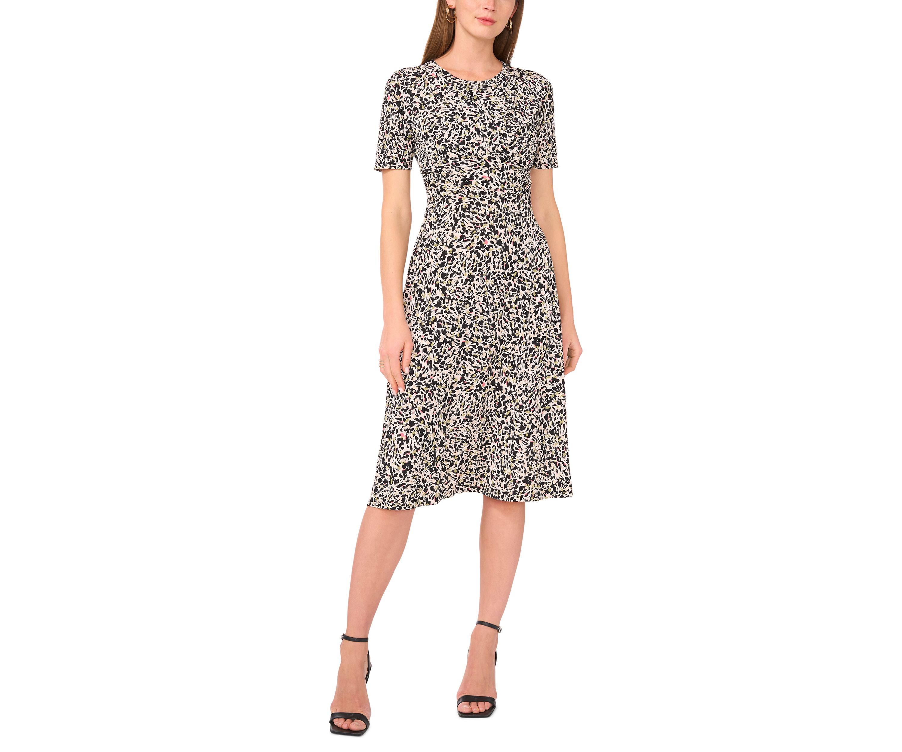 Petite Printed A-Line Dress