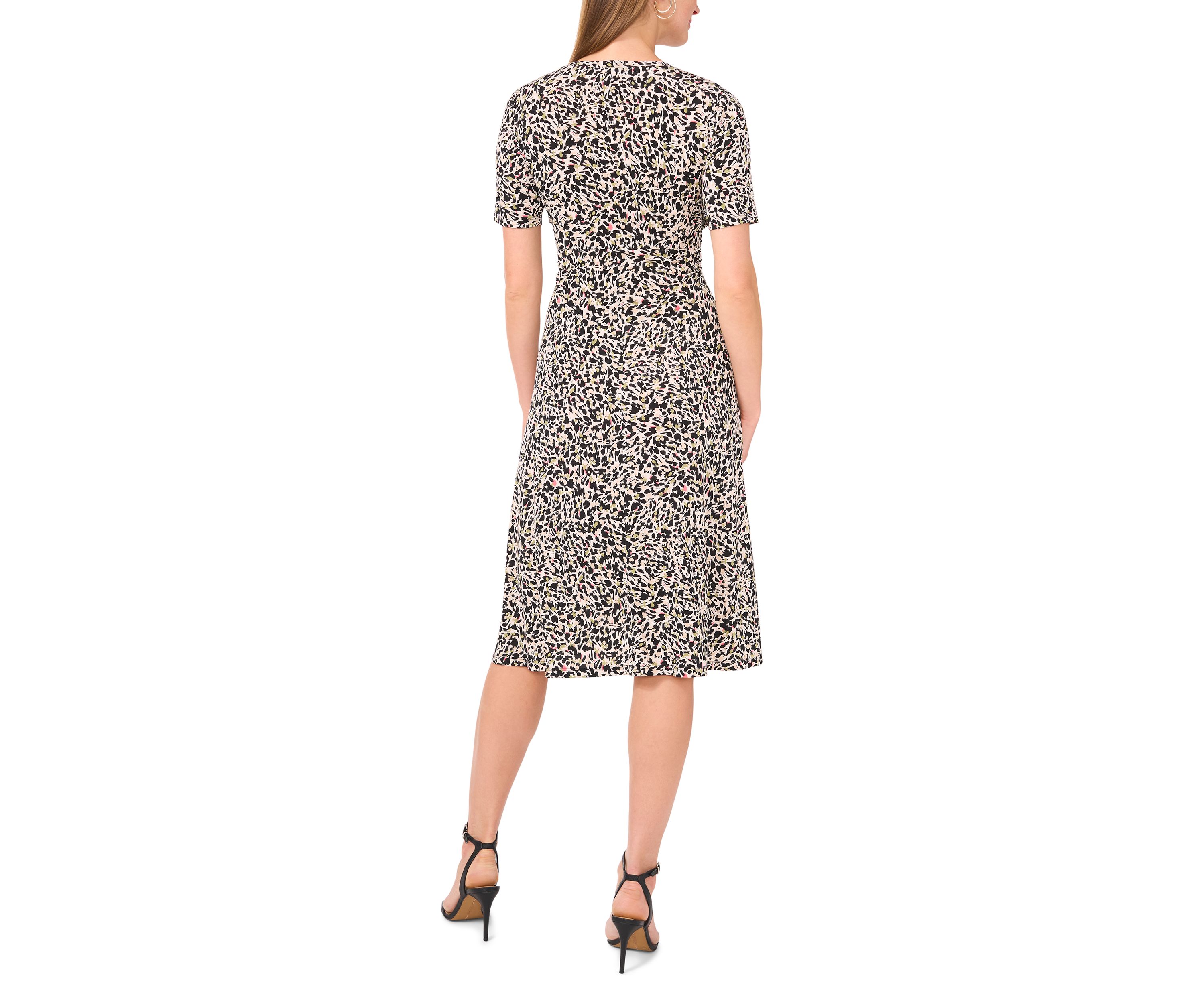 Petite Printed A-Line Dress