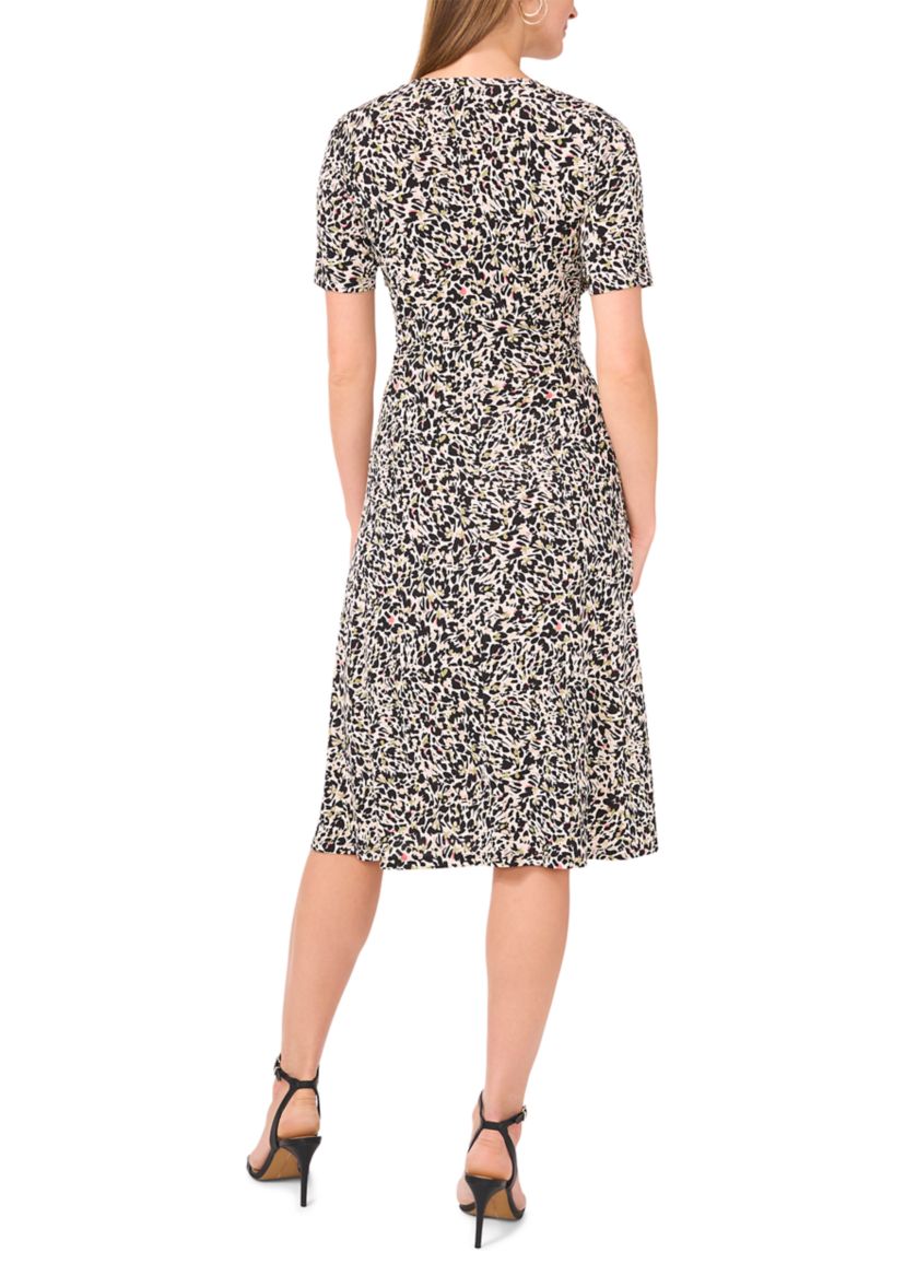 Petite Printed A-Line Dress