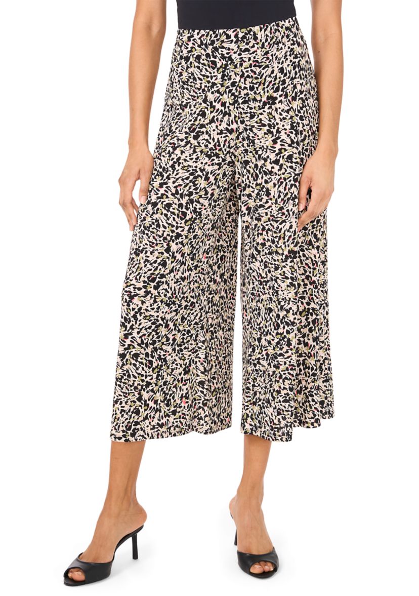 Petite Cropped Mid Rise Pants 