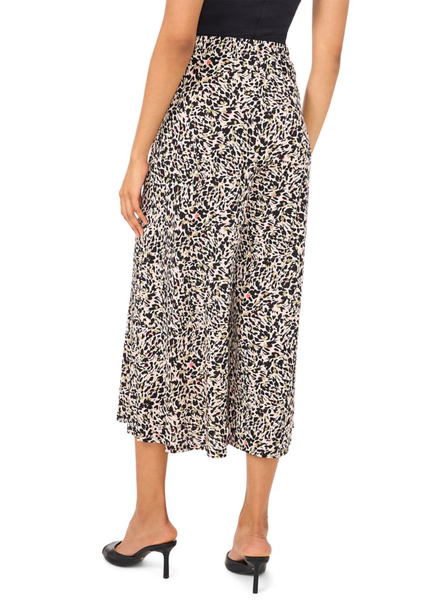 Petite Cropped Mid Rise Pants 