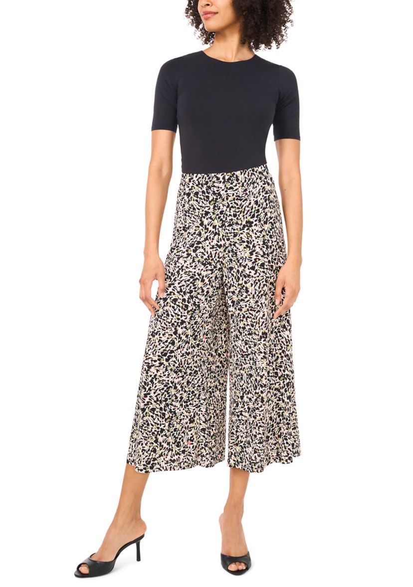 Petite Cropped Mid Rise Pants 