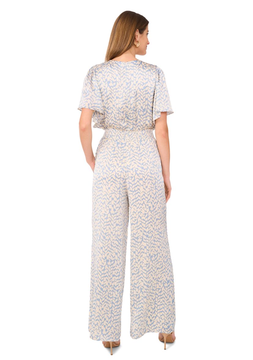 Petite V-Neck Surplice Jumpsuit