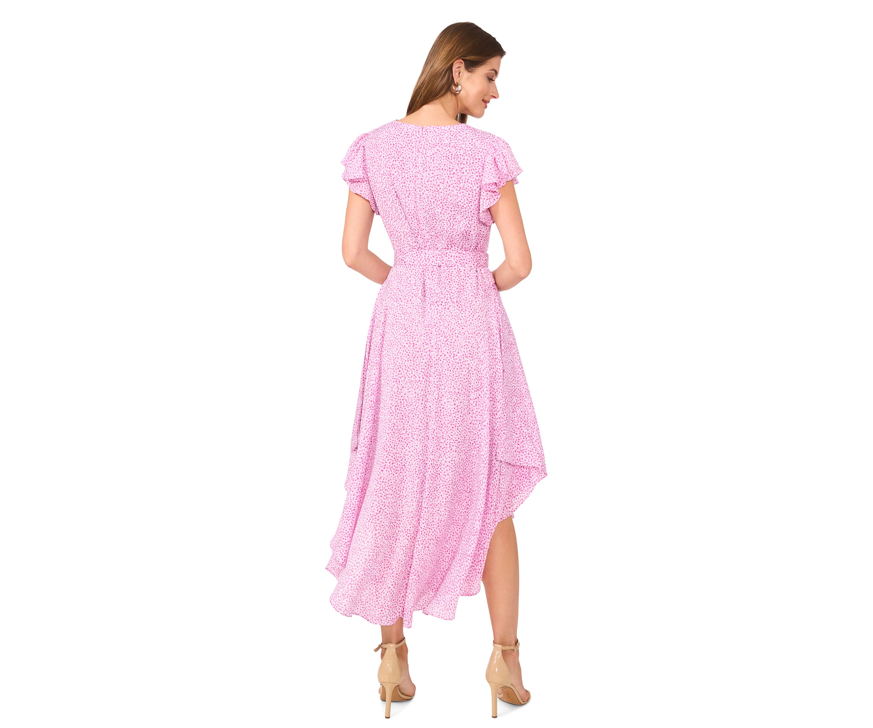 Petite V-Neck Button Down Maxi Dress