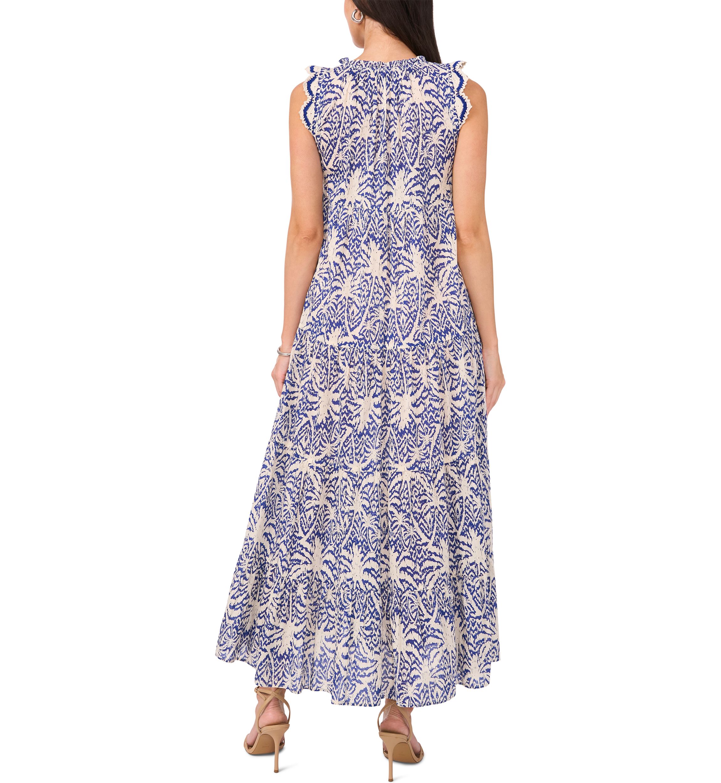 Petite Sleeveless Tiered Maxi Dress
